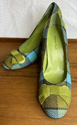 $24.50 • Buy Amanda Smith Womens Beau Classic Pump 7.5 Slim Heel Colorful Plaid Print Combo