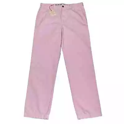 Brooks Brothers Clark Pants Mens 36x34 Soft Pink Flat Front Straight Fit Preppy • $43.99