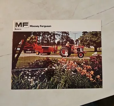 Vintage 1972 MASSEY-FERGUSON Balers Dealer Sales Brochure Catalog  • $11.66