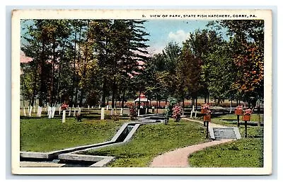 CORRY PA Postcard - 9 VIEW OF PARK STATE FISH HATCHERY CORRY PA • $9.99