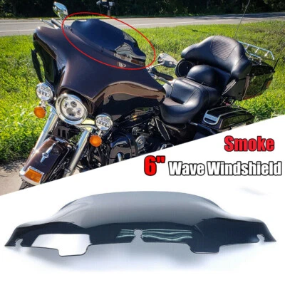 Windschild 'Wave 9' Für Harley-Davidson Electra/Street Glide (2014-2025) – Klar, 9 Zoll (22,86 Cm) Hoch, Aus Splittersicherem ABS