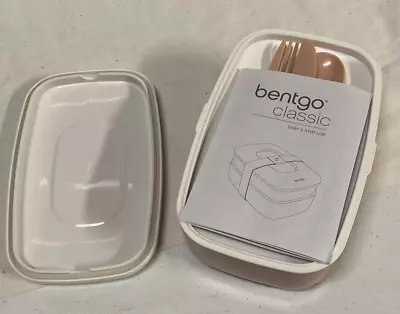 BENTGO Classic Lunch Box - Pink NWOT Bento With Divider Tray Utensils Instr • $15