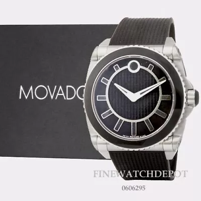 Authentic Movado Men's Master Automatic Black Dial Stainless Steel Watch 0606295 • $3995