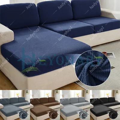 Sofa Seat Cover Covers Seater Couch Slipcover Cushion Elastic Settee Protector • £8.70