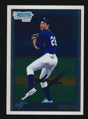 ZACH LEE ⚾ 2010 Bowman Chrome Draft #BDPP87 LA Dodgers • $0.99