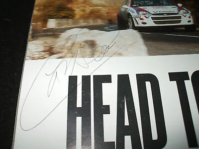 COLIN McRAE - GENUINE SIGNED / AUTOGRAPH PROGRAMME PAGE OBTAINED IN PERSON 1999 • £175