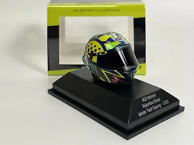 £42.99 • Buy Valentino Rossi AGV Helmet Winter Test Sepang 2020 1:8 Scale 399200066