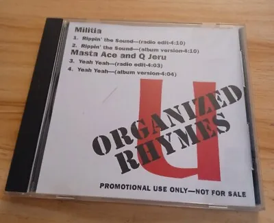 Organized Rhymes Militia Masta Ace & Q Jeru Rippin' The Sound Yeah Yeah CD Promo • $20