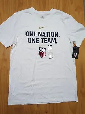 Nike USA Soccer One Nation One Team Men T-Shirt White Exclusive New Nwt • $29