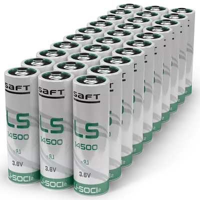 Saft LS14500 Li-SOCI2 Lithium Thionyl Chloride 3.6V AA Batteries X 30 • £99.95