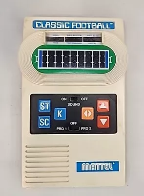 Vintage 2000 Mattel Classic Football And 2001 Baseball Handheld Game • $35