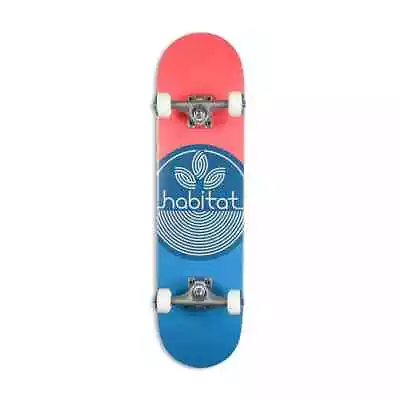 Habitat Leaf Dot 7.75  Skateboard Complete - Blue • £64.99