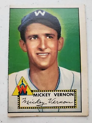 1952 Topps Mickey Vernon # 106 Washington Senators • $5.50