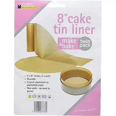 Tostabags Cake Tin Liner Beige 8-Inch 2Pk • £3.08