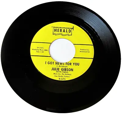 Julie Gibson - I Got News For You - VG+ 1962 Northern Soul 45 Mislabeled • $12