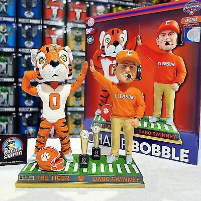 DABO SWINNEY TIGER Clemson Tigers 2018 Champions NCAA Dual Exclusive Bobblehead • $398