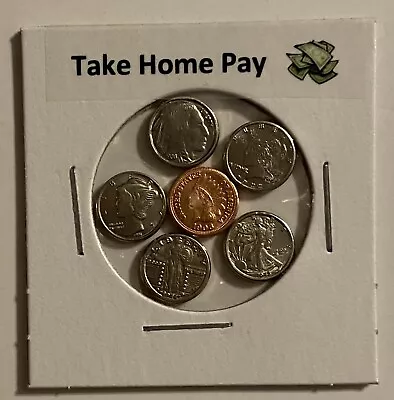   Take Home Pay   - Obsolete Mini U.s. Coins Set In Holder   • $7.98