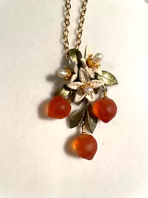 Michael Michaud Retired Orange Blossom Necklace 9238 Retail $120 • $52