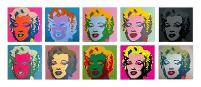 Andy Warhol Marilyn Monroe 10 Piece Portfolio SERIGRAPH SUNDAY B. MORNING • $2799