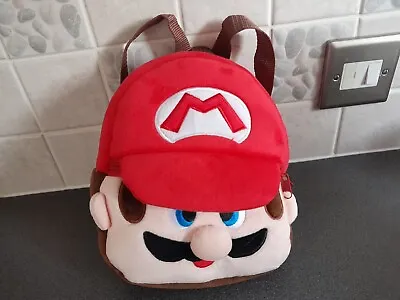 NEW - Child's Small Plush Super Mario Backpack - 10  X 10  (25cm X 25cm • £4.99