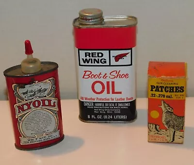 Vintage Hunting Gun Tin & Box Advertising Lot Red Wing Nyoil Outers Patch Box • $19.99