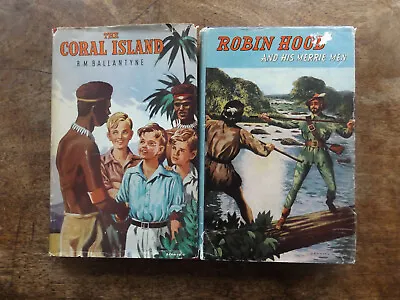 £5.99 • Buy Robin Hood R.D Blackmore + Coral Island R.M Ballantyne Regency Classics X 2 Hb