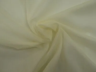 10 Metres Of CREAM - 100% Egyptian Cotton Muslin Fabric - 150cm Wide • £28.49