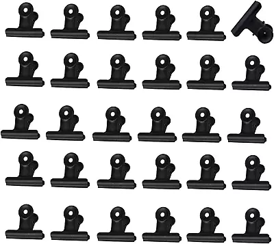 Small Bull Clips 30 Pack Mini Metal Hinge Clips 22Mm Tiny Binder Paper Clamps  • $11.83