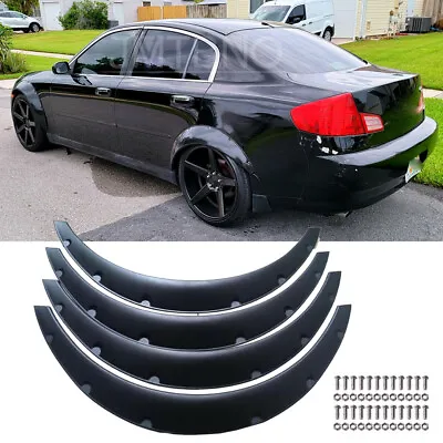 For Infiniti G35 G37 Coupe Sedan Fender Flares 4.5  Wide Body Kit Wheel Arches • $69.49