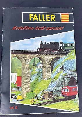 1973-1976 Faller Catalog 841D German Guide For Building Landscapes Model Railway • £12.84