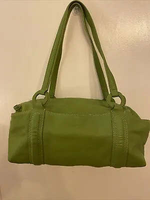 J JILL Sage Green 100% Genuine Leather Satchel Handbag • $20