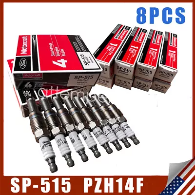 8PCS OEM SP515 Spark Plugs Motorcraft PZH14F For Ford Expedition F-150 5.4L V8 • $38.99