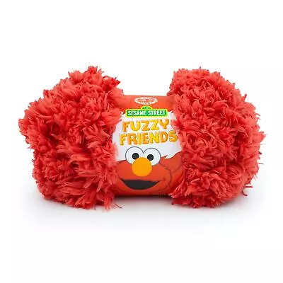Lion Brand Sesame Street Fuzzy Friends Yarn-Elmo Red 3013-113 • $13.51