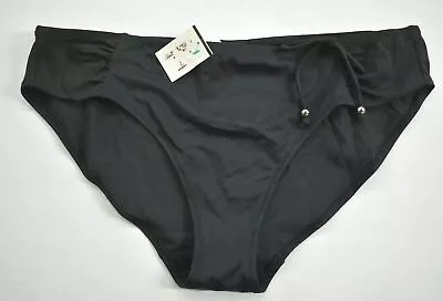 Marie Meili Women Black Elastic Waist Pull-On Comfort Fit Swim Bottoms XXL • £7.47