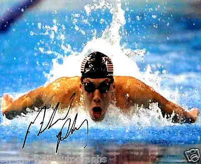 Michael Phelps Hand Signed Autographed Olympics Photo! 23 Gold Medal Exact Proof • $299.99