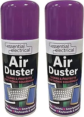 £9.89 • Buy 2x 400ml Compressed Air Duster Gas Spray Cleaner MAX POWER  HFC Free Can Straw
