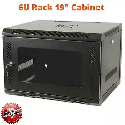 6U 6RU Data Rack LAN Cabinet Server Network 19  19 Inch Wall Mount 450mm Deep • $179.95