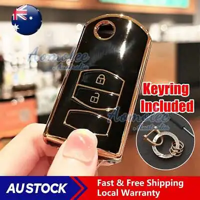 TPU Remote Flip Key Cover Case For MAZDA 3 2 6 MPS SP23 CX7 CX9 2Button Black AU • $10.45