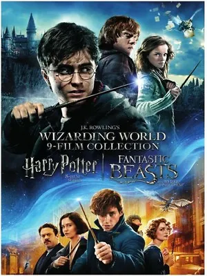 New DVD Harry Potter Wizarding World 9-Film Movie Collection W/ Fantastic Beasts • $18.99