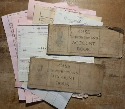 1907-1916 J.I. Case Threshing Machine Co Account Books Receipts Invoices Racine • $95