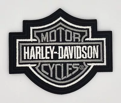 Harley B&W VEST BIKER PATCH IRON ON SEW ON JACKET MOTORCYCLE • $9.45