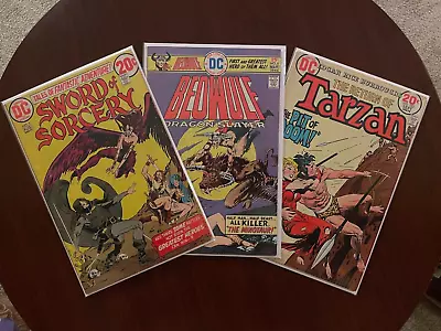 Sword Of Sorcery #3 Beowulf #6 Tarzan #223 (Lot Of 1970s DC Comics) Joe Kubert • $12.99