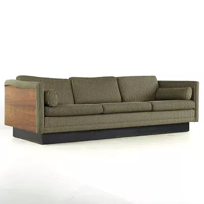 Milo Baughman Style Mid Century Rosewood Case Sofa • $6595