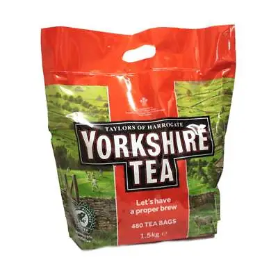 Taylors Of Harrogate Yorkshire Tea Bags 480 Black Tea 1.5kg Catering Bulk Pack • £17.75