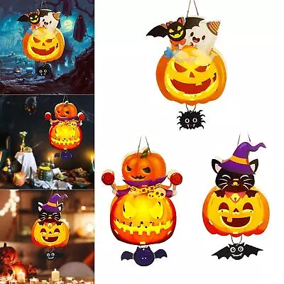 Pumpkin Light Decorative Haunted House Bright Halloween Lantern Light Up Pumpkin • £4.20