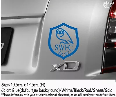 Sheffield Wednesday Sticker -Reflective/Metallic Color UK Club Car Decal Gift BU • $8.99