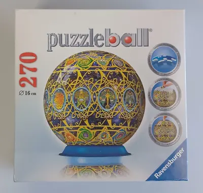 RAVENSBURGER #123872 Zodiac Puzzleball 3D Jigsaw Puzzle 270 Pieces ~ New Sealed • $12.15
