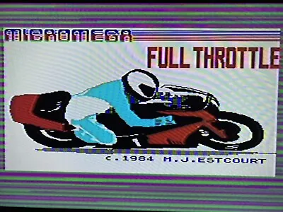 Sinclair Zx Spectrum Game Full Throttle By Micro Mega. Tested. • £2.75
