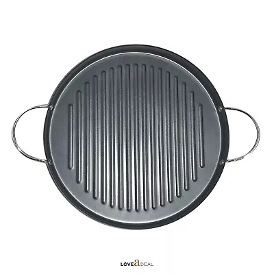 £12.95 • Buy Non Stick Frying Griddle Pan BBQ Steak Cooking  Meat Fry Grill Skillet Pan 30cm