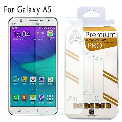 Galaxy A5 Screen Protector Tempered Glass LCD 100% Genuine Gorilla For Samsung • £3.45
